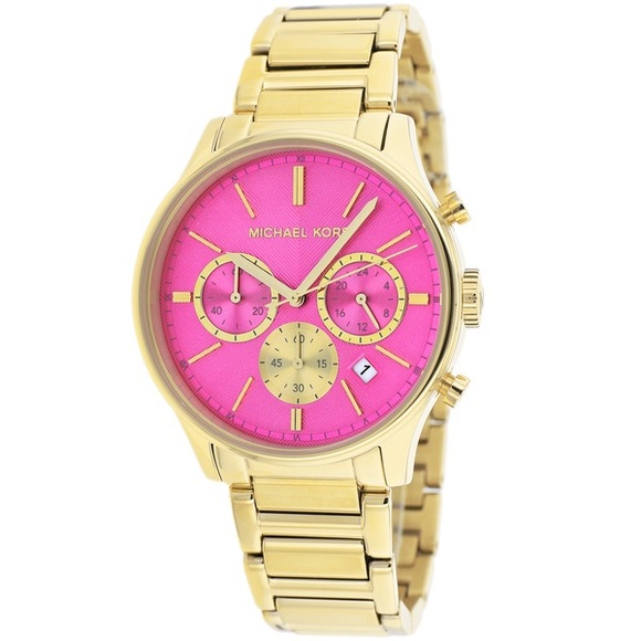 Michael Kors Jewelry - Michael Kors Women's MK5909 Pink/ Goldtone Watch